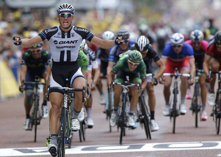 Seconda vittoria nel Tour 2014 per Marcel Kittel. Reuters